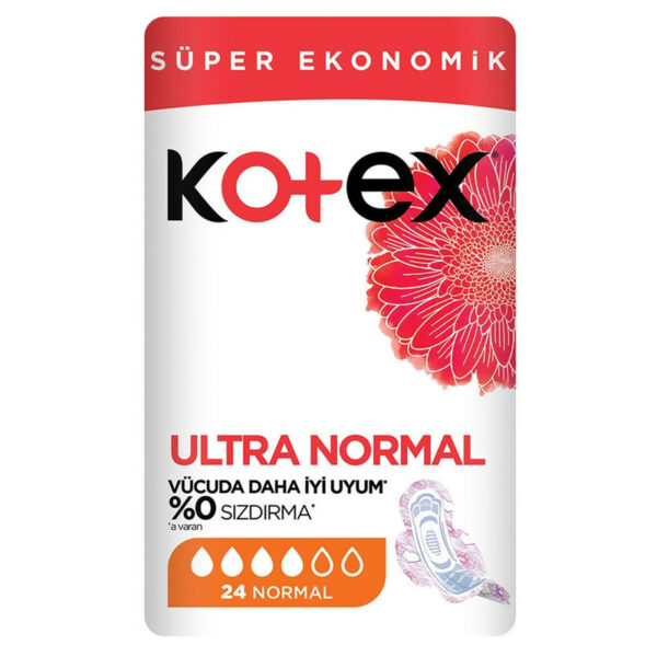 نوار بهداشتی کوتکس مدل Ultra Normal سایز نرمال بسته 24 عددی