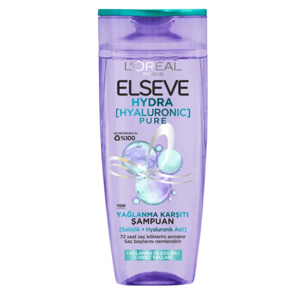 شامپو آبرسان موهای چرب  لورآل مدل HYDRA PURE السیو Elseve